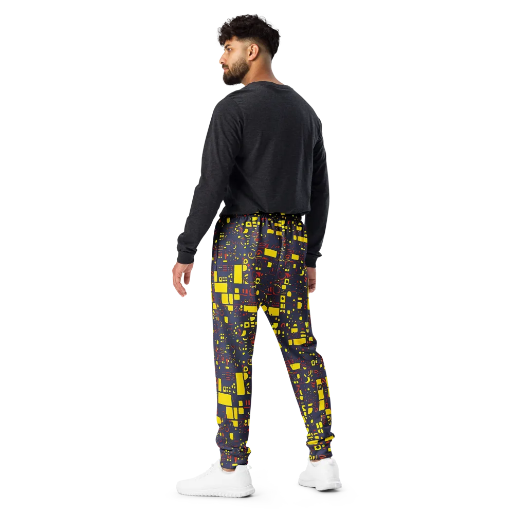 Indigo Voltage on Men's Joggers — Back