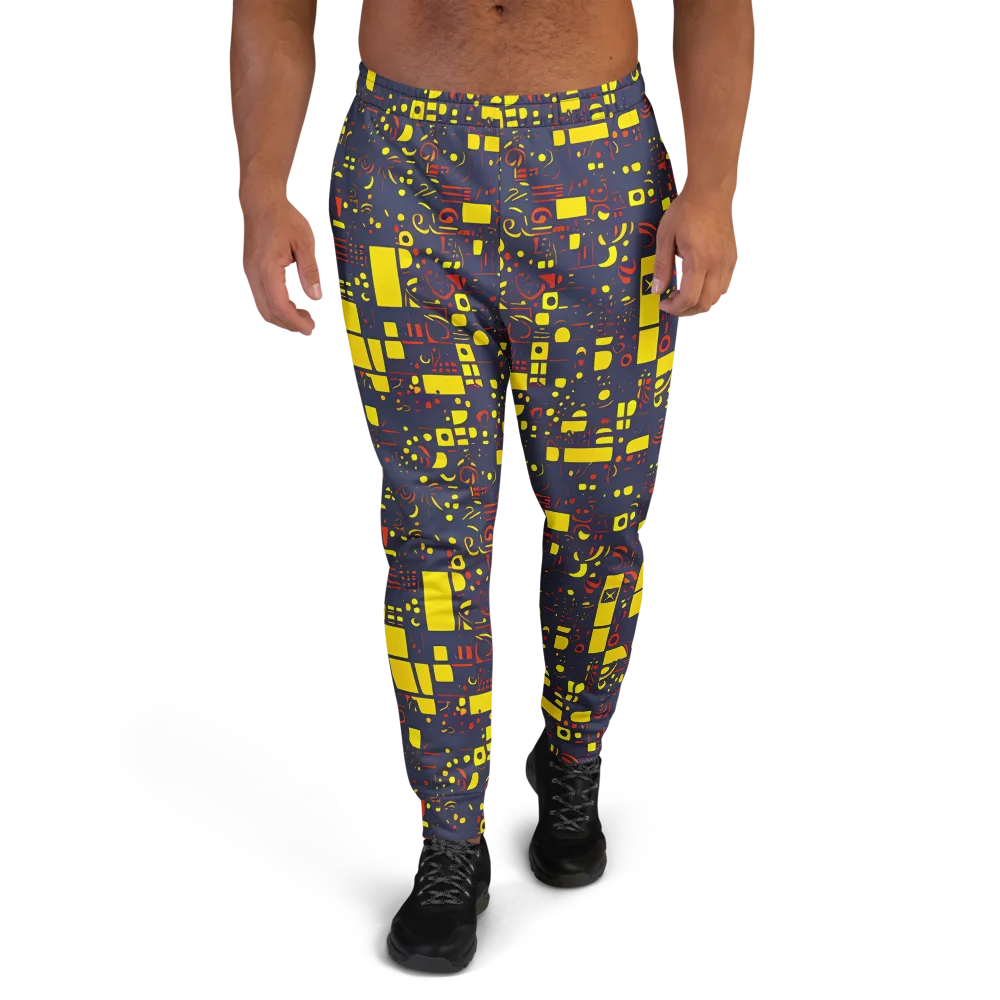 Indigo Voltage on Men's Joggers — Front