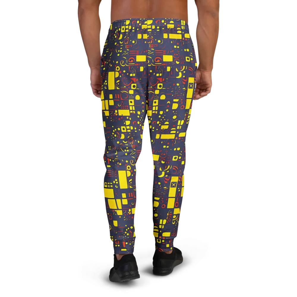 Indigo Voltage on Men's Joggers — Back