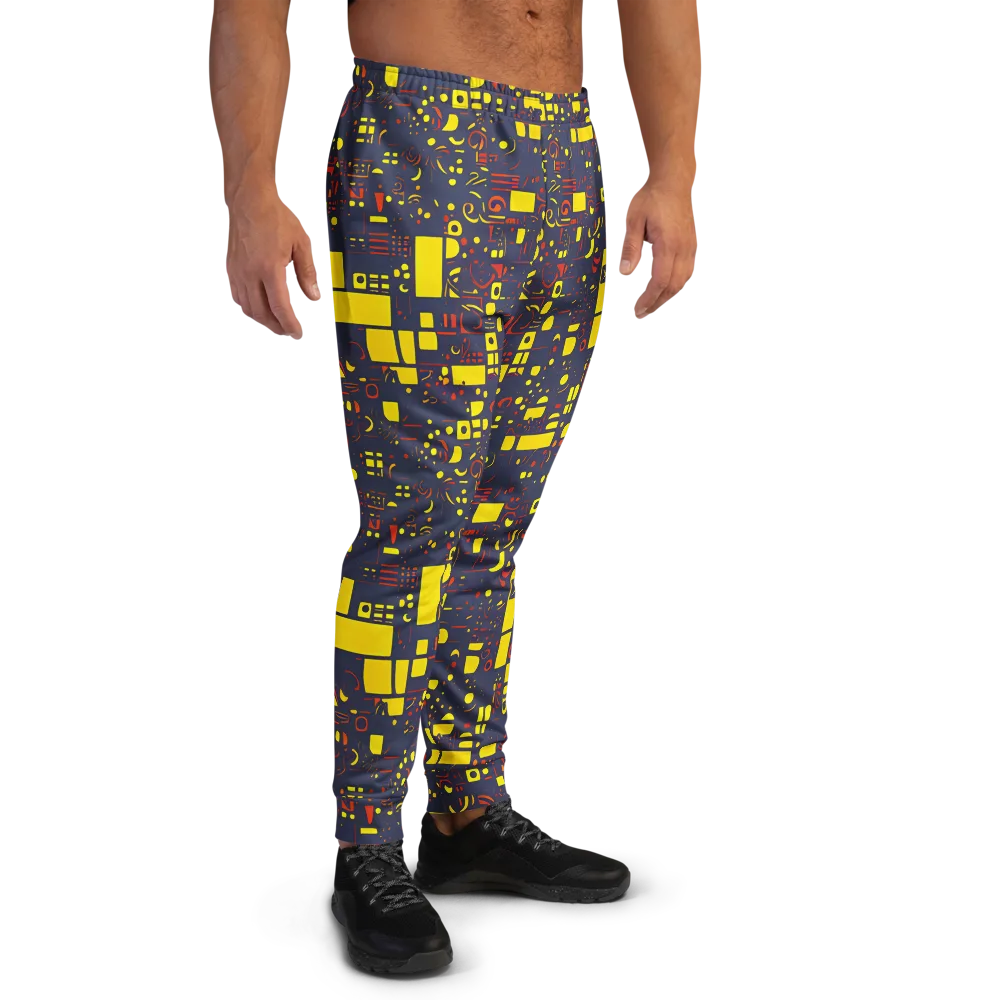 Indigo Voltage on Men's Joggers — Right