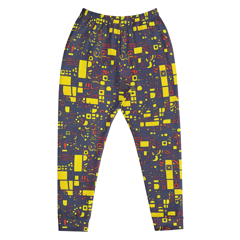 Indigo Voltage on Men's Joggers — Front