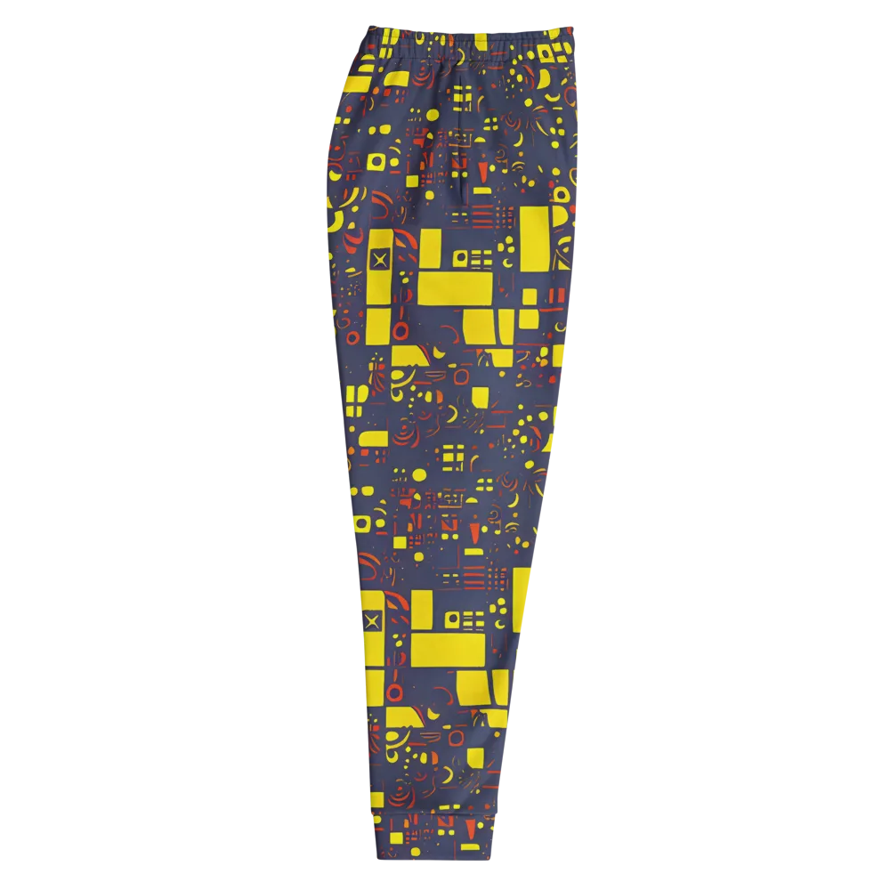 Indigo Voltage on Men's Joggers — Right