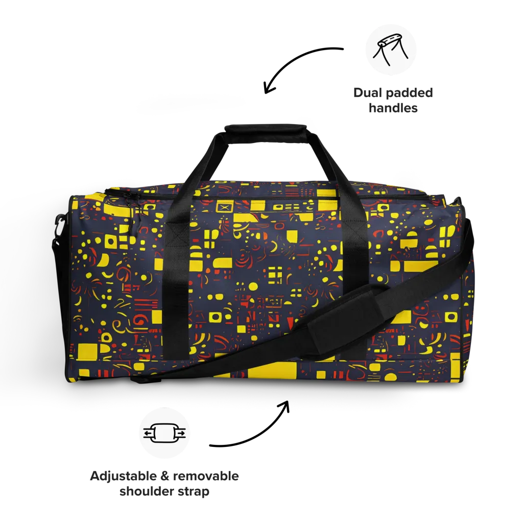 Indigo Voltage on Duffle Bag — Front