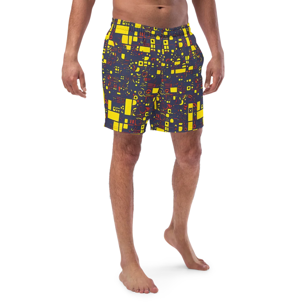 Indigo Voltage on Swim Trunks — Front