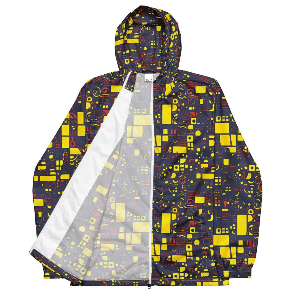 Indigo Voltage on Men's Windbreaker — Front