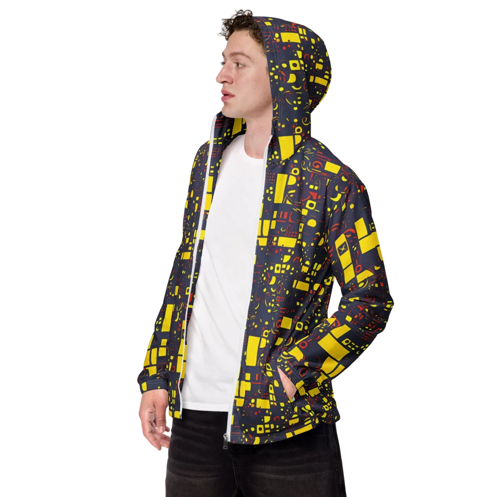 Indigo Voltage on Men's Windbreaker — Left Front