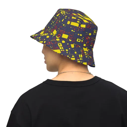 Indigo Voltage on a Reversible Bucket Hat