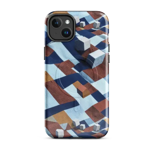 Cobalt Cubism on a MagSafe Tough Case for iPhone®
