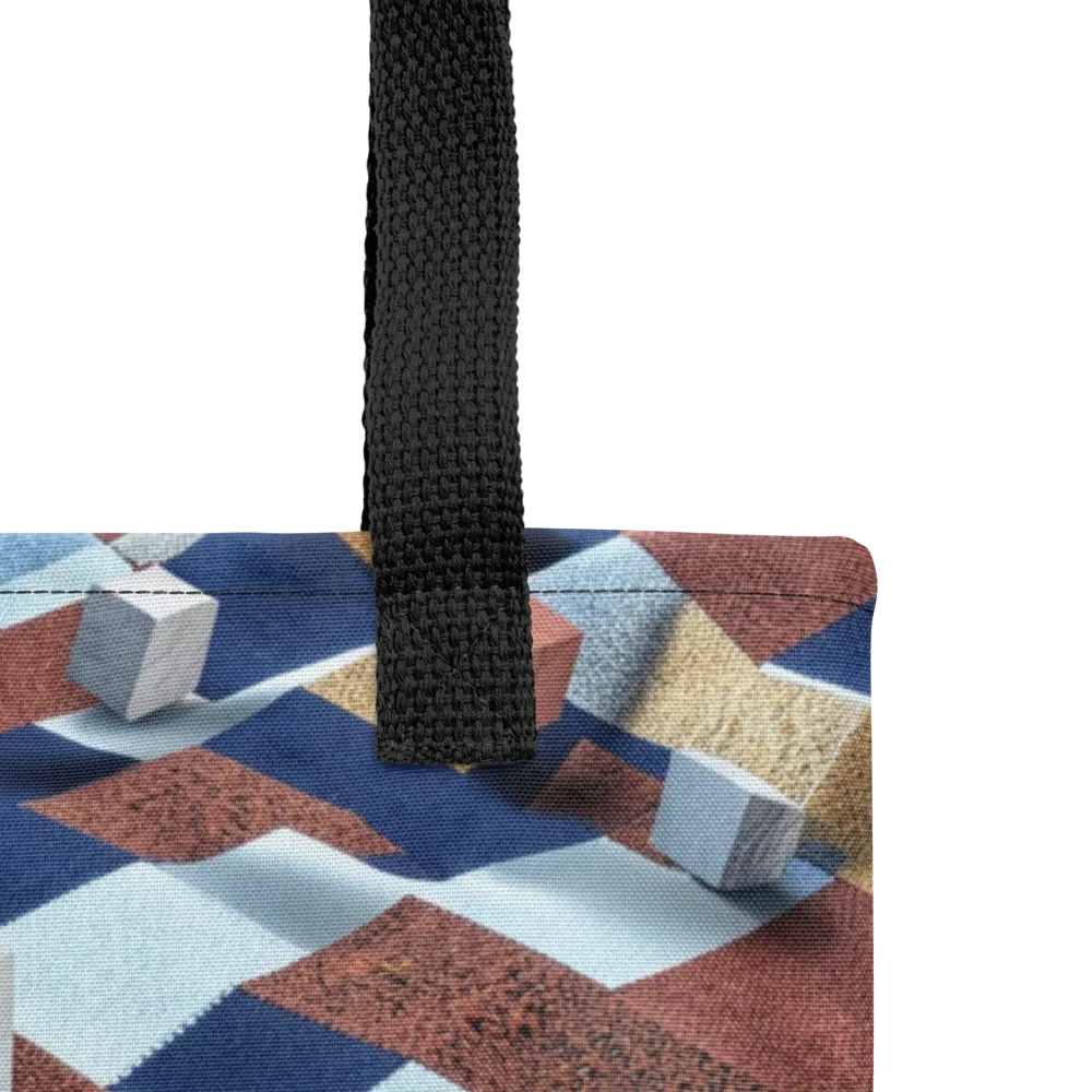 Cobalt Cubism on Tote Bag — Product details