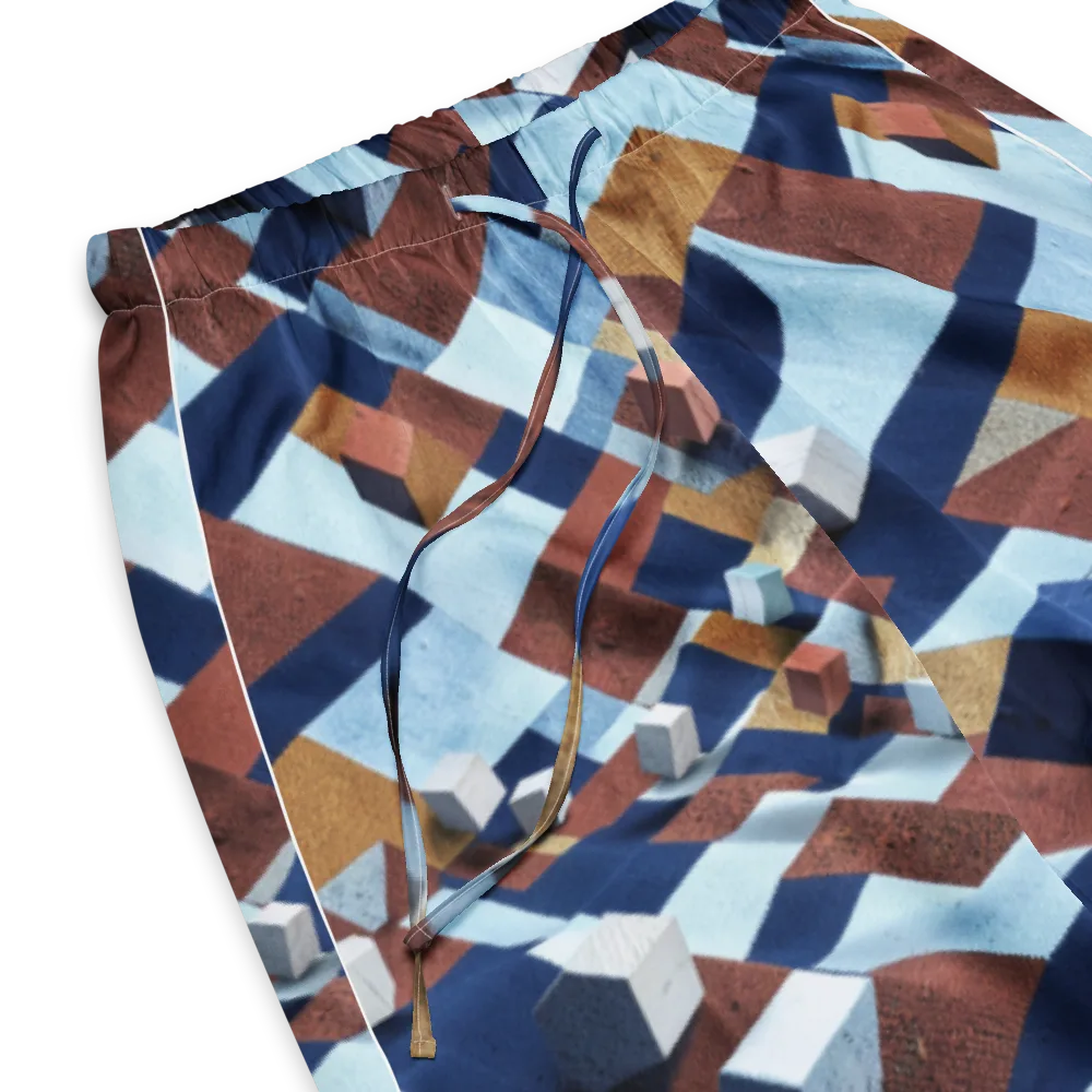 Cobalt Cubism on Women's Pajama Pants — Product details