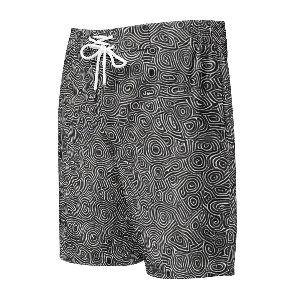 Blackwater Contours on Men's Board Shorts — Front