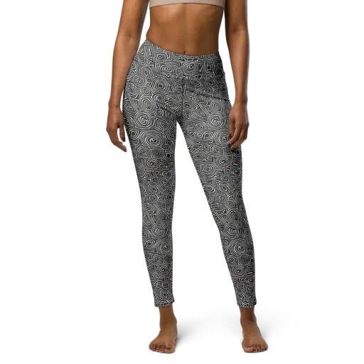 Blackwater Contours on a Yoga Leggings