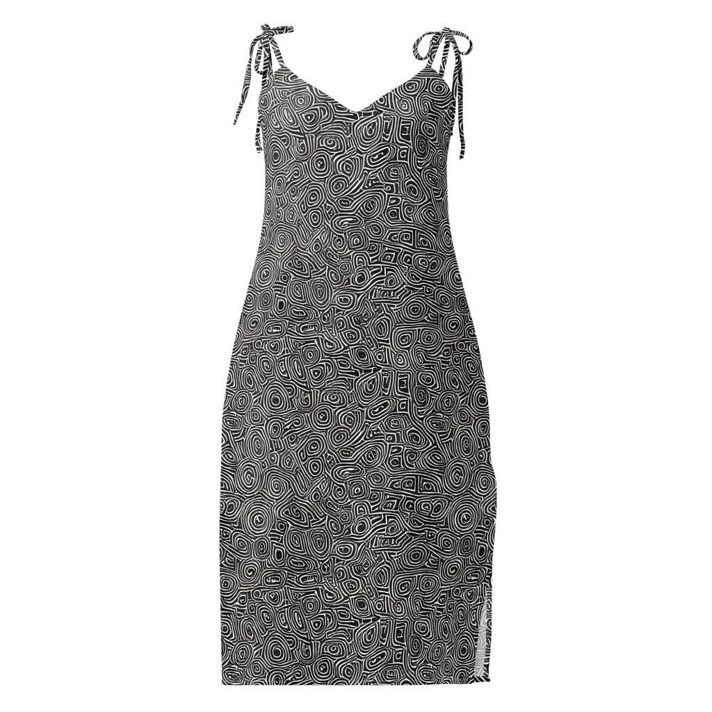Blackwater Contours on Slip Dress — Front
