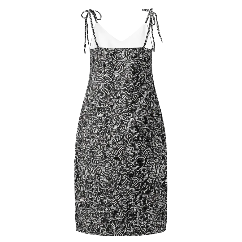 Blackwater Contours on Slip Dress — Back