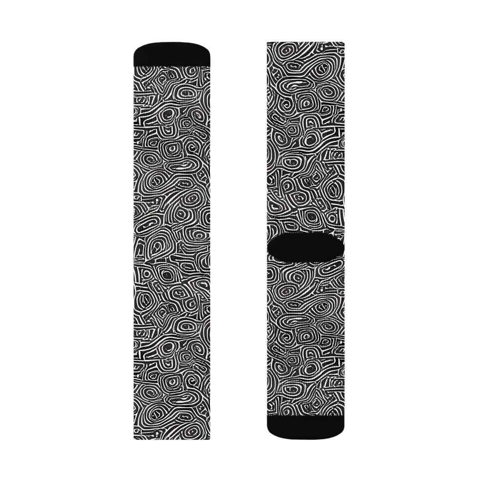 Blackwater Contours on Socks — Left Sock