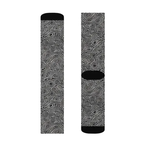 Blackwater Contours on a Socks
