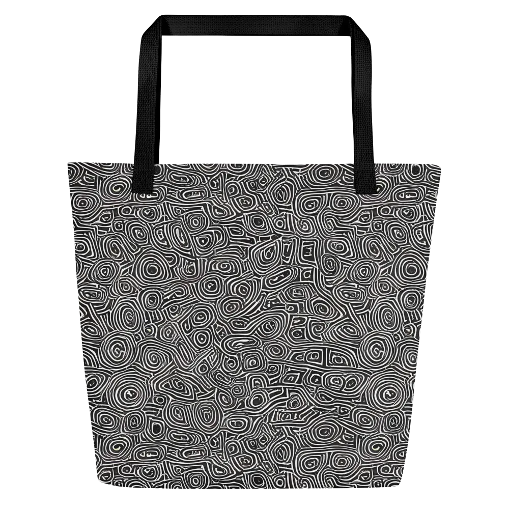 Blackwater Contours on Large Tote Bag W/ Pocket — Front