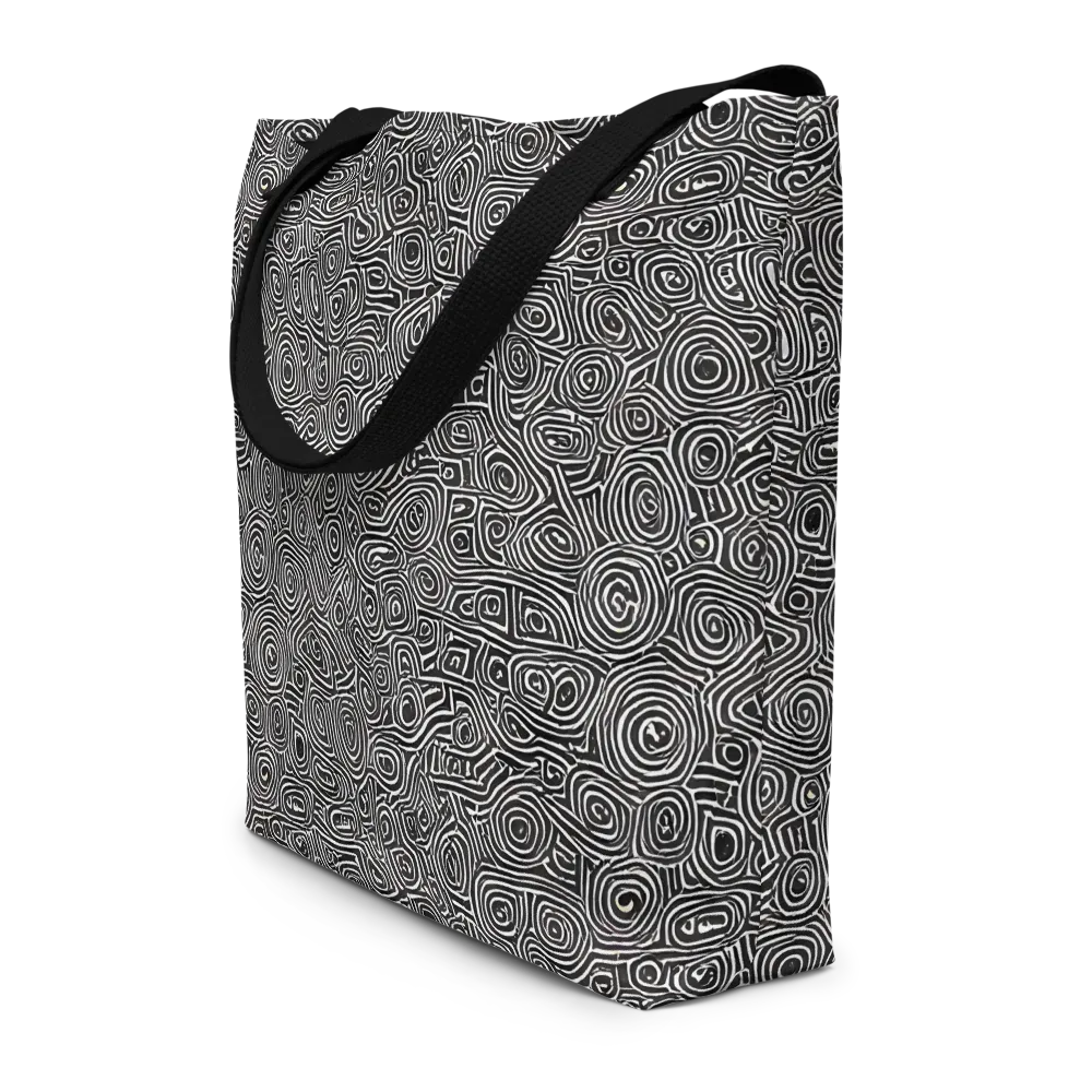 Blackwater Contours on Large Tote Bag W/ Pocket — Front