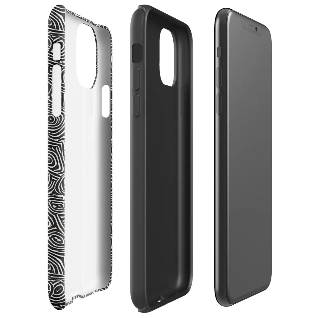 Blackwater Contours on Tough Case for iPhone® — Right