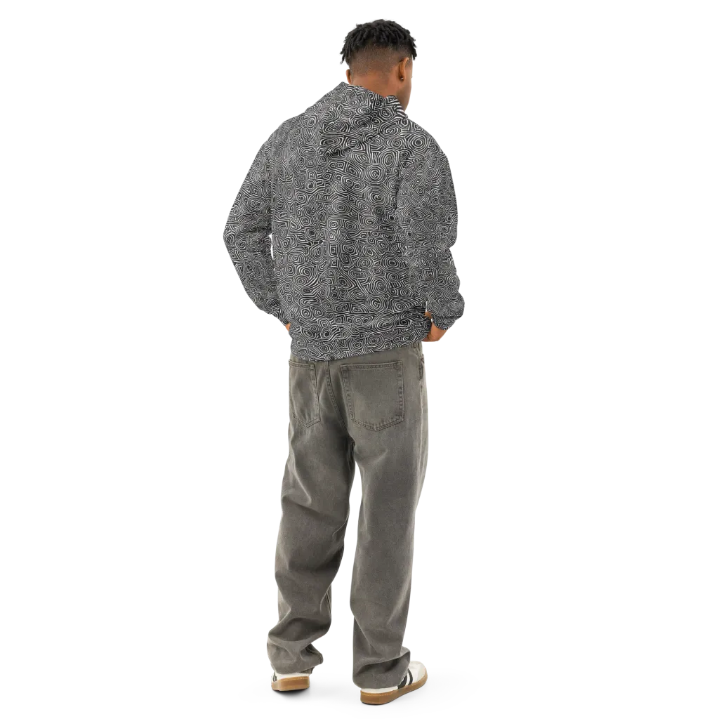 Blackwater Contours on Cotton Hoodie — Back