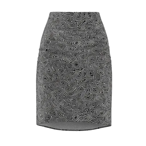 Blackwater Contours on a Pencil Skirt
