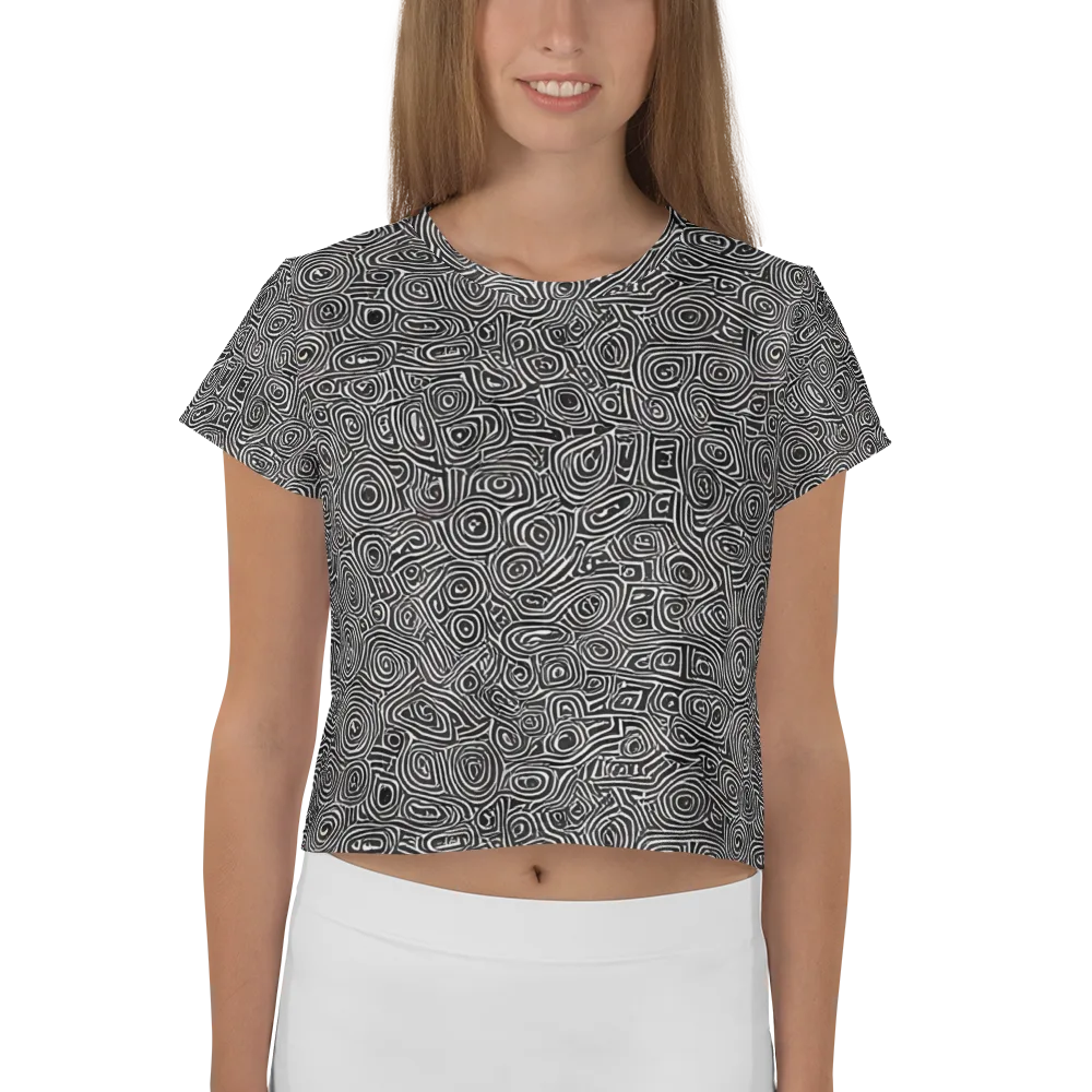 Blackwater Contours on Crop Tee — Front