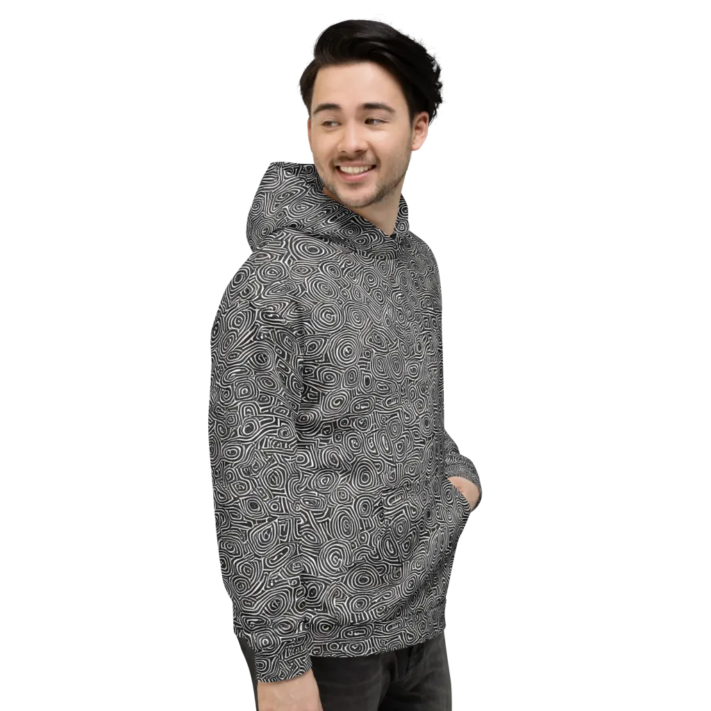 Blackwater Contours on Hoodie — Right
