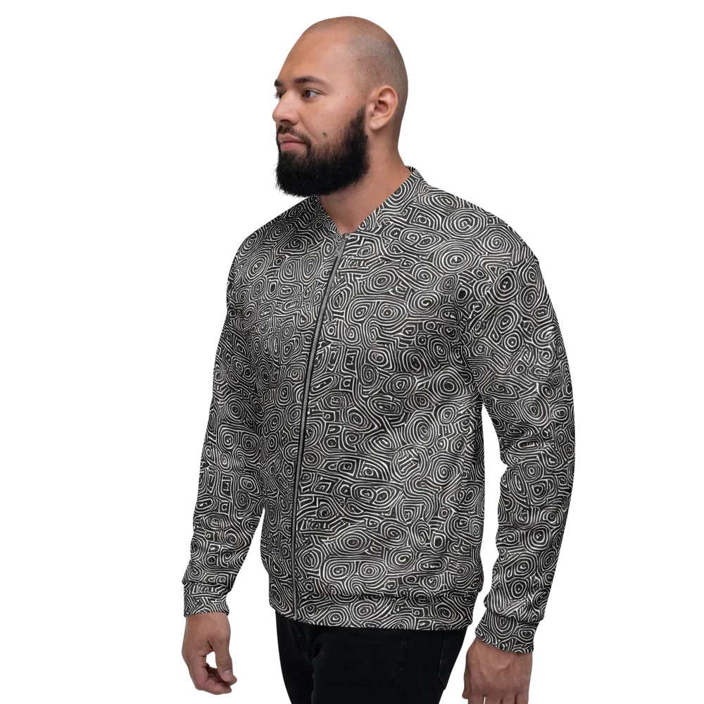 Blackwater Contours on Bomber Jacket — Left