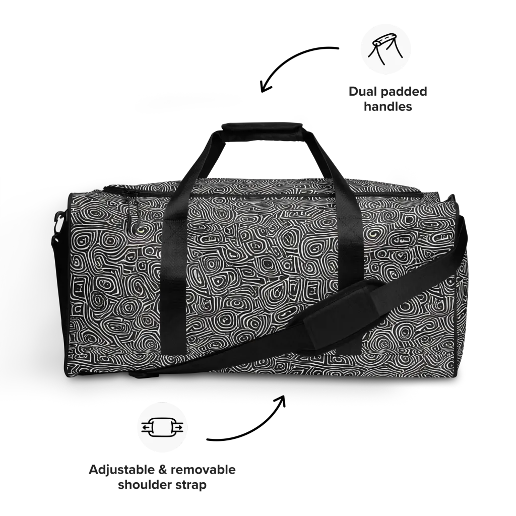 Blackwater Contours on Duffle Bag — Front