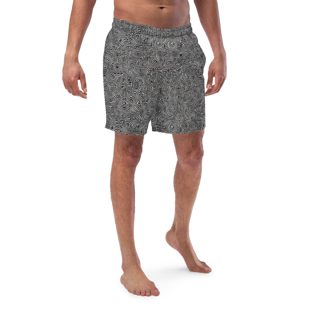 Blackwater Contours on Swim Trunks — Front