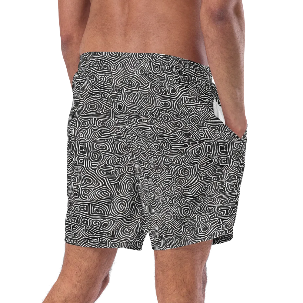 Blackwater Contours on Swim Trunks — Right Back