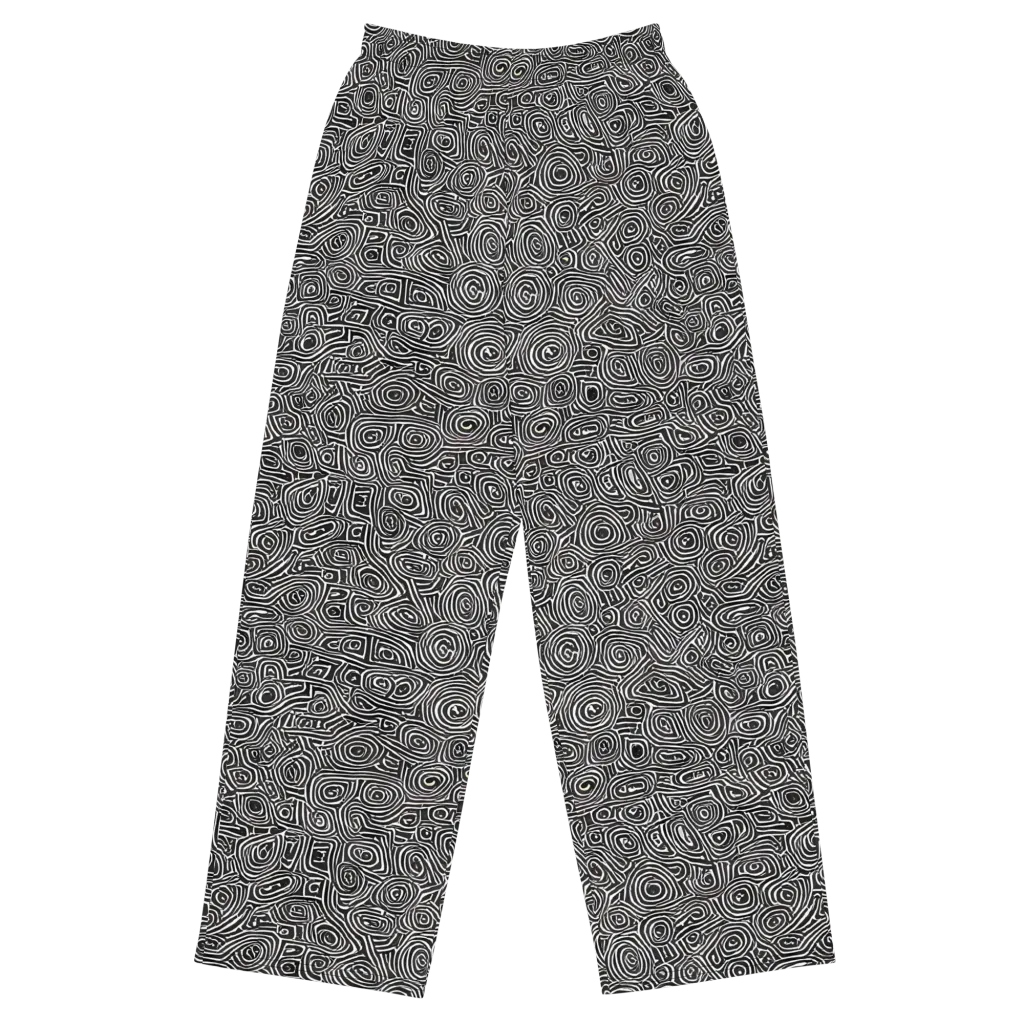 Blackwater Contours on Wide-Leg Pants — Front
