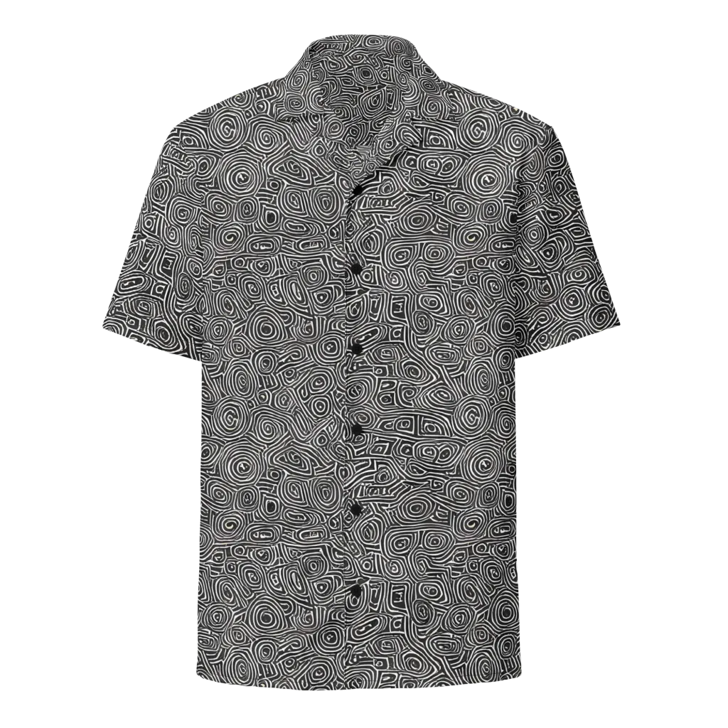 Blackwater Contours on Button Shirt — Front