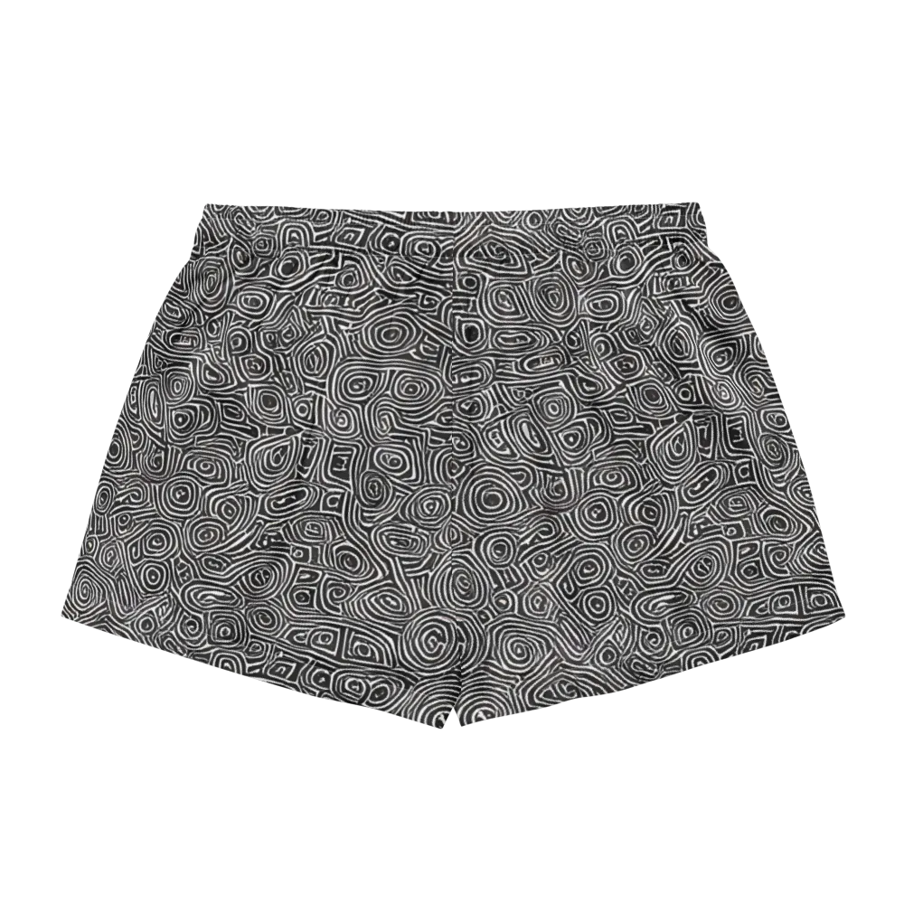 Blackwater Contours on Women's Pajama Shorts — Back