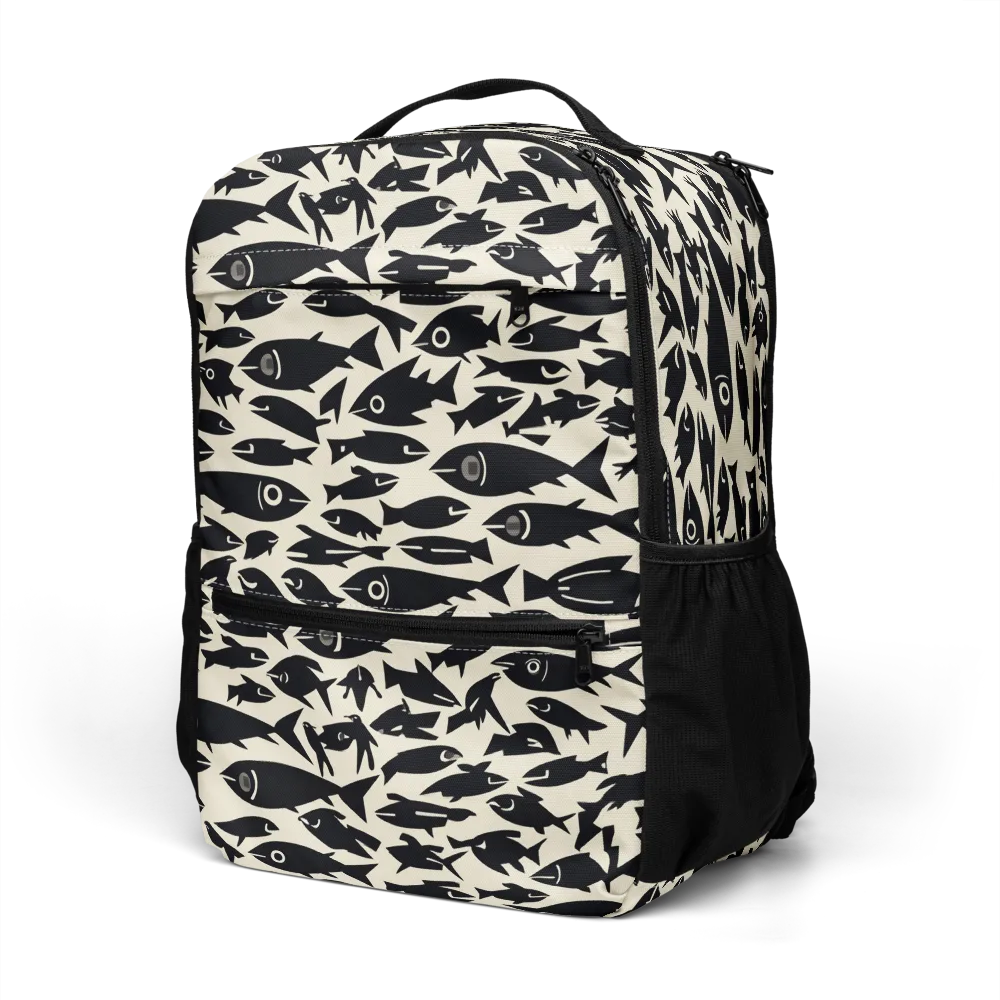 Midnight Shoal on Utility Backpack — Left Front