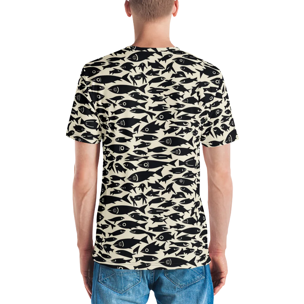 Midnight Shoal on Men's Crew Neck T-Shirt — Back