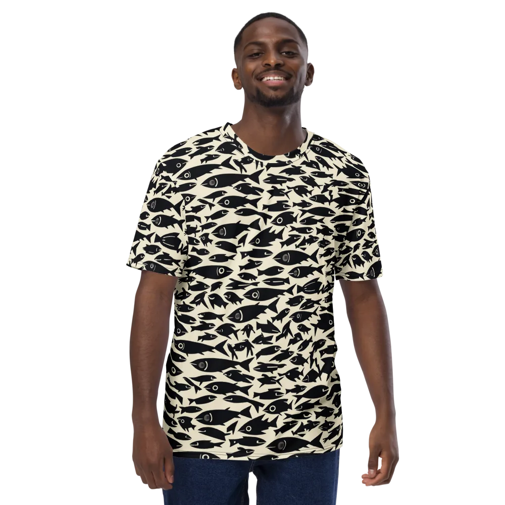 Midnight Shoal on Men's Crew Neck T-Shirt — Front