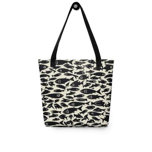 Midnight Shoal on a Tote Bag