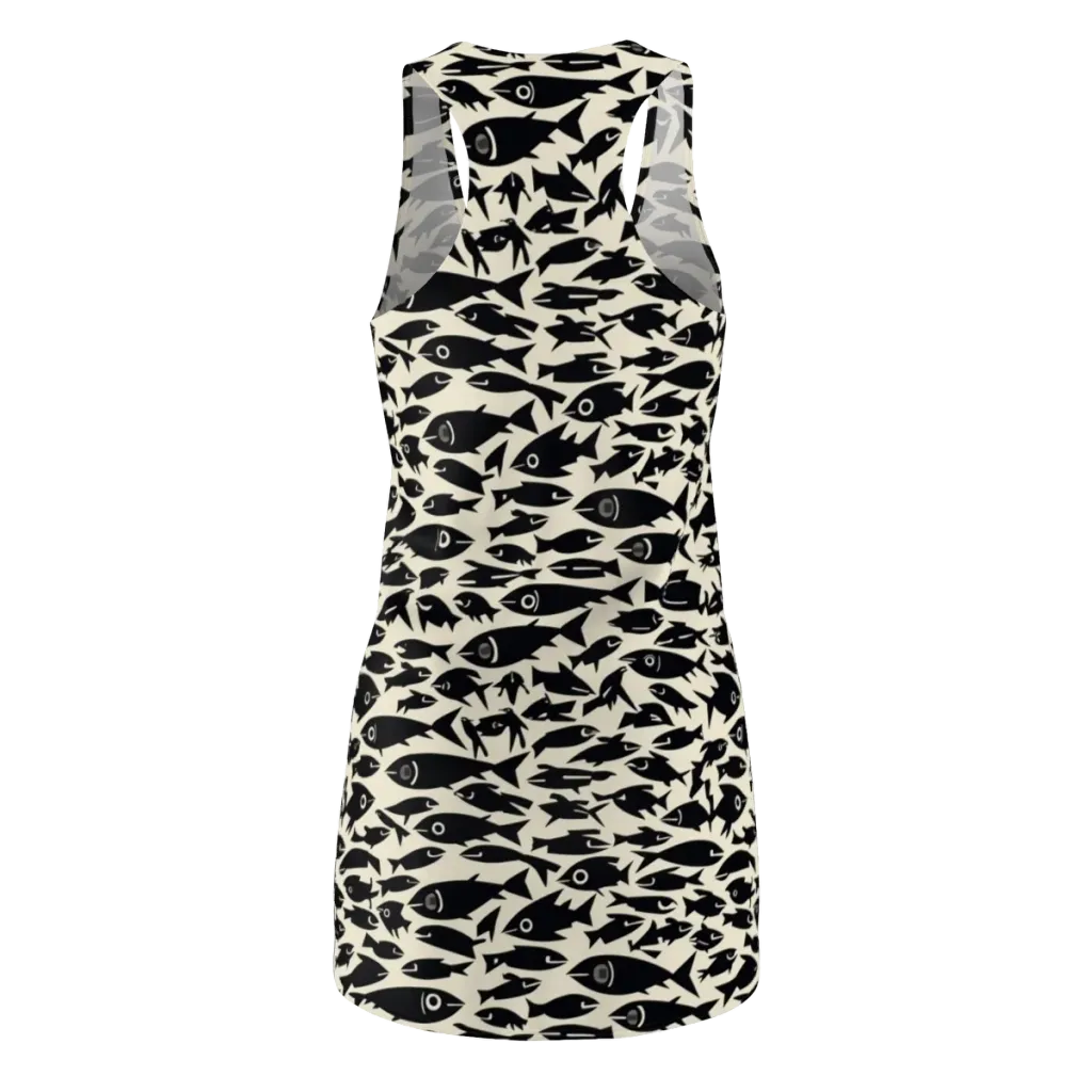Midnight Shoal on Racerback Dress — Back