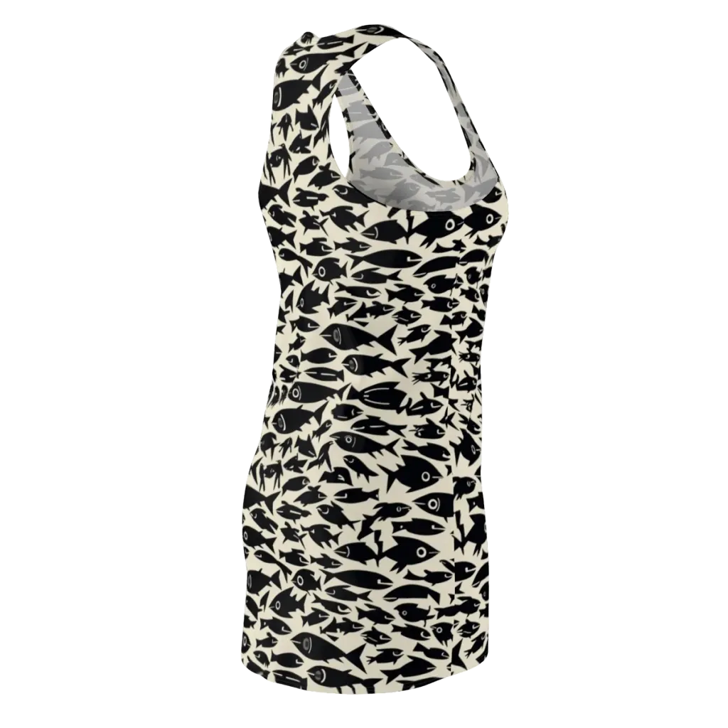 Midnight Shoal on Racerback Dress — Back Side