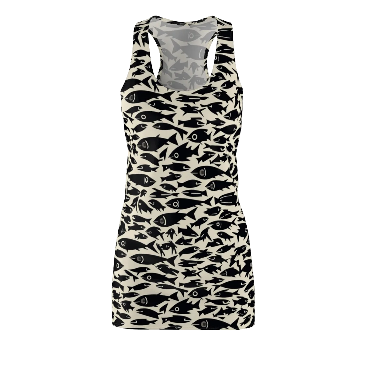 Midnight Shoal on Racerback Dress — Front