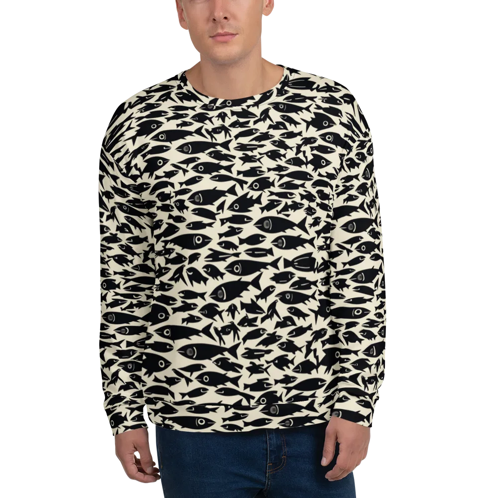 Midnight Shoal on Sweatshirt — Front