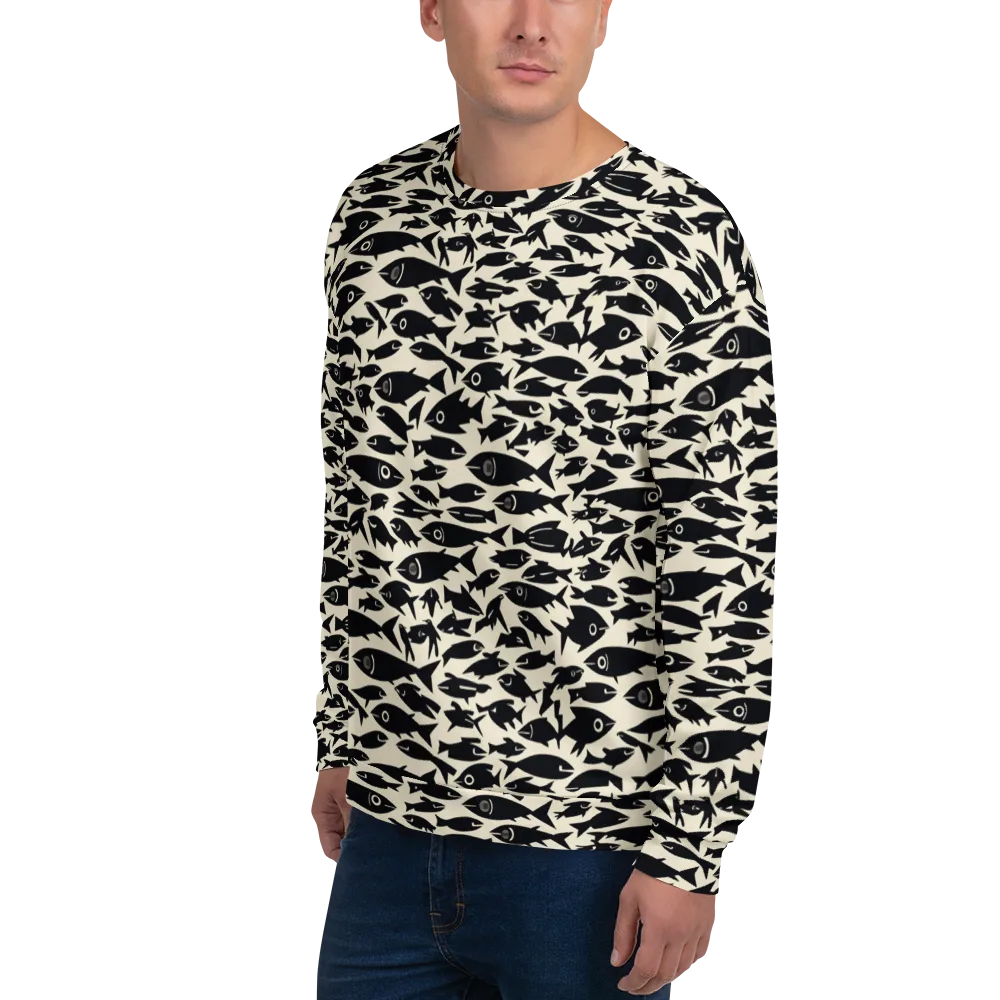 Midnight Shoal on Sweatshirt — Left Front