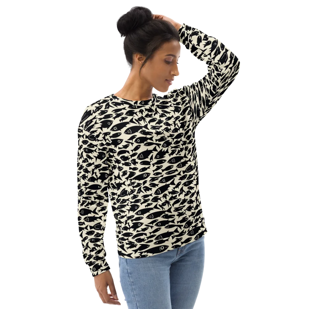 Midnight Shoal on Sweatshirt — Right Front