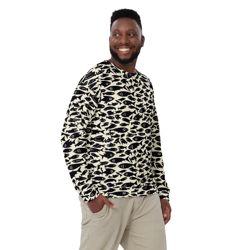 Midnight Shoal on Sweatshirt — Front