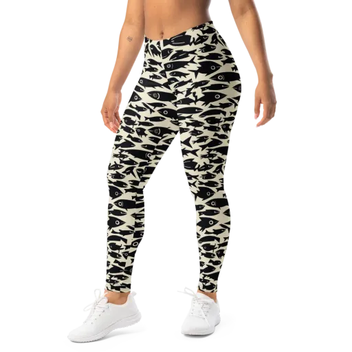 Midnight Shoal on a Leggings