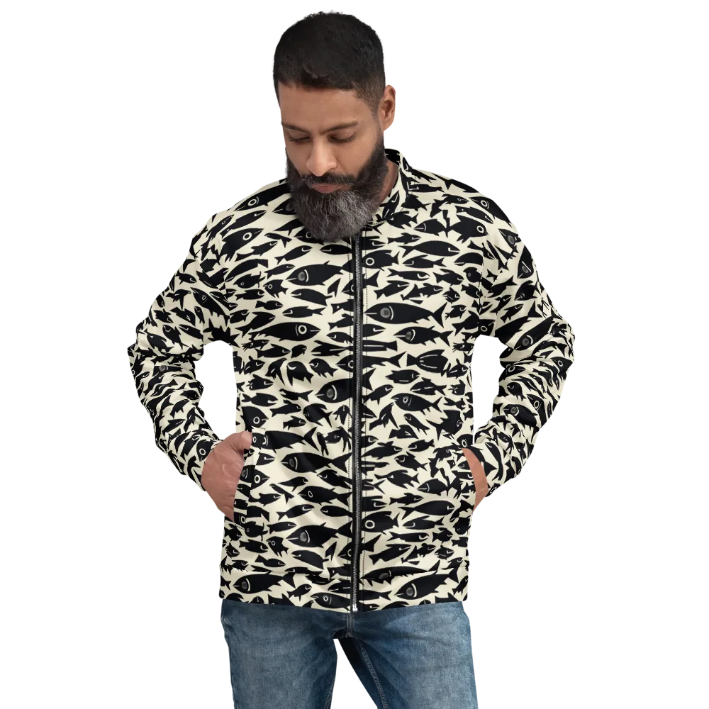 Midnight Shoal on Bomber Jacket — Front