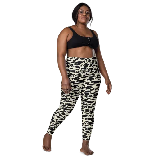 Midnight Shoal on a Leggings with Pockets