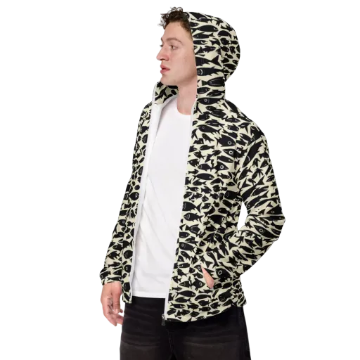 Midnight Shoal on a Men's Windbreaker