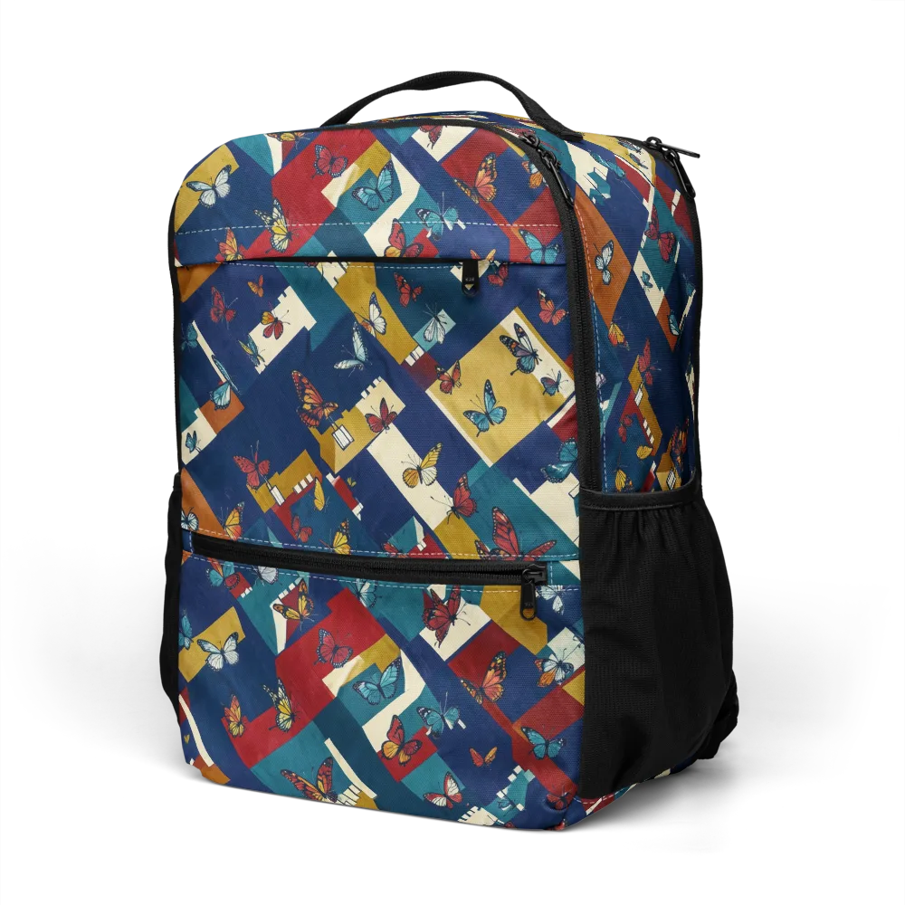 Monarch Mosaic on Utility Backpack — Left Front